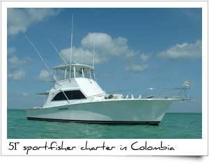 Charter Sport Fishing Boat Colombia