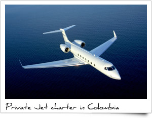 Charter private Jet bombardier learjet hawk gulfstream dassault citation Colombia